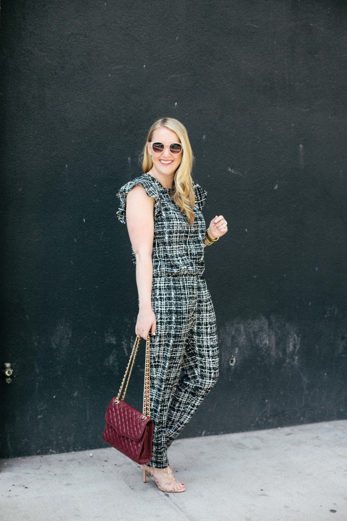 wit & whimsy I plaid jumpsuit