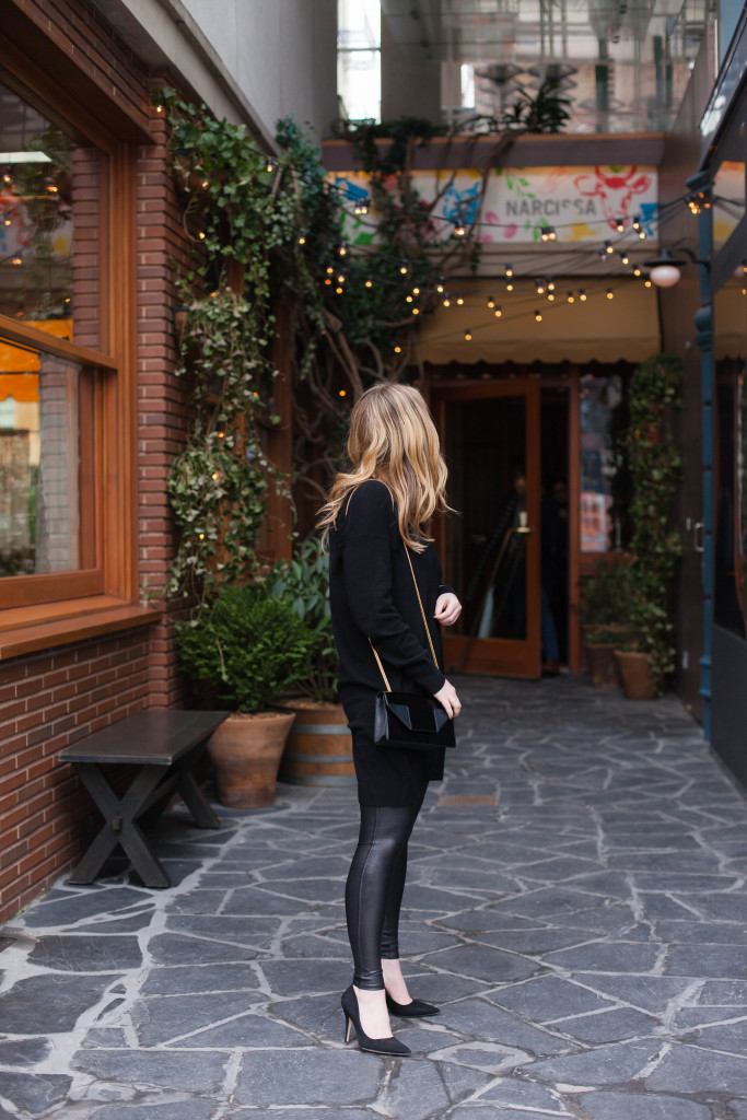 Sweater Dress Over Leggings
