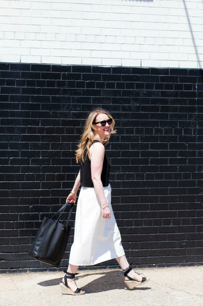 Black + White Springtime Style